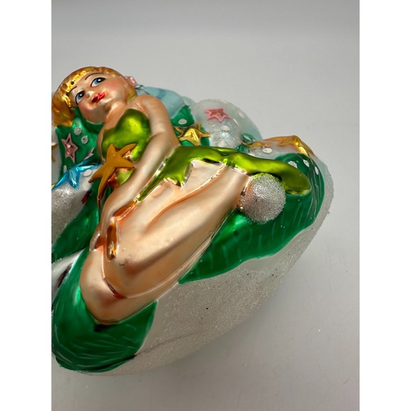 1996 CHRISTOPHER RADKO DISNEY GALLERY TINKER BELL 6.5" ORNAMENT CHRISTMAS TREE - Picture 13 of 16